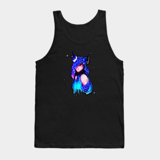 Anime girl cat hat - anime cat lovers Tank Top